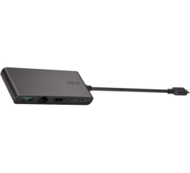Slika izdelka: Priklopna postaja USB-C => Asus DC201 1xHDMI 1xUSB3.1 3xUSB-C 100W 1xLAN - (90XB094N-BDS000)