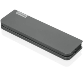 Slika izdelka: Priklopna postaja USB-C => Lenovo Mini Dock EU 2xUSB3.0 USB-C HDMI 4K@30Hz ETH LAN RJ45 PD, odprta embalaža (40AU0065EU)