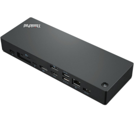Slika izdelka: Priklopna postaja USB-C => Lenovo ThinkPad Thunderbolt 4 Workstation 1xHDMI 2xDisplayPort 4xUSB3,2 1xUSB-C 230W 1xLAN 1x3,5mm (40B00300EU)