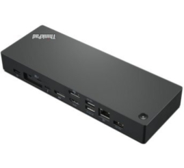 Slika izdelka: Priklopna postaja USB-C => Lenovo ThinkPad Universal Thunderbolt 4 100W 4x USB 3.0 1x USB-C HDMI 2.1 2x DisplayPort 1.4 LAN (40B00135EU)