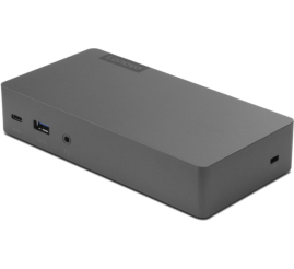 Slika izdelka: Priklopna postaja USB-C => Lenovo Thunderbolt 3 Essential DisplayPort HDMI 2xUSB3.0 USB-C 65W 1xLAN 1x3,5mm (40AV0135EU)