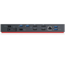 Slika izdelka: Priklopna postaja USB-C => Lenovo Thunderbolt 3 Gen2 EU 5x USB 3.1 1x USB-C 2xHDMI 2xDisplayPort LAN (40AN0135EU)