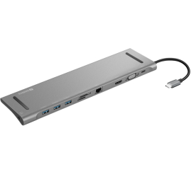Slika izdelka: Priklopna postaja USB-C => Sandberg USB-C 10 v 1 Docking postaja za prenosnike