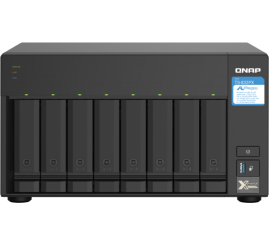 Slika izdelka: QNAP NAS strežnik za 8 diskov, 4GB ram, 2x 10Gb SFP+, 2x 2.5Gb mreža