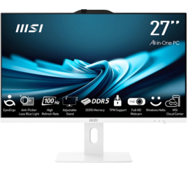 Slika izdelka: Računalnik AIO MSI 68,6 cm 27,0" 1920x1080 PRO AP272P i5-14400/16GB /500GB/Intel 730 HDMI DP /120W-89%/Brez OS bel (AIOMSI00011)