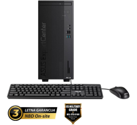 Slika izdelka: Računalnik Asus MATX ExpertCenter D5 D501MER i5-14500/B760/16GB-DDR5/16GB/1TB/DVDRW/Intel 770 VGA HDMI /BT WiFi RJ45/180W-85%/Win11Pro črna D501MER-WB53D1X