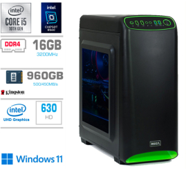 Slika izdelka: Računalnik MEGA MT 4000S i5-10400/Intel 630/16GB/960GB-SATA/350W/Win11Home