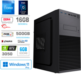 Slika izdelka: Računalnik MEGA MT S4 i5-11400F/RTX3050/16GB/500GB-4.0/450W/Win 11 PRO