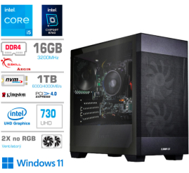 Slika izdelka: Računalnik MEGA MT S7X BUSINESS i5-13400/Intel 730/16GB/1TB-4.0/750W/Win11Home/črna