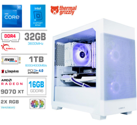 Slika izdelka: Računalnik MEGA MT S7X i7-12700K/RX9070 XT/32GB/1TB-4.0/750W/Brez OS/bela RGB + Estetski napajalni kabli [Vijolična / Bela]