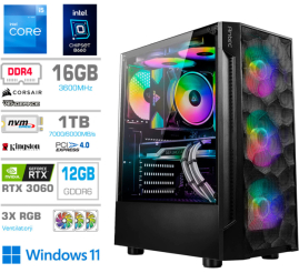 Slika izdelka: Računalnik MEGA TWR S7 i5-12400F/RTX3060/16GB/1TB-4.0/750W/Win11Home