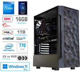 Slika izdelka: Računalnik MEGA TWR S7 i5-12600K/Intel 770/16GB/1TB/750W/Win11Pro RGB