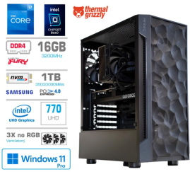 Slika izdelka: Računalnik MEGA TWR S7 i7-12700/Intel 770/16GB/1TB/750W/Win11Pro RGB