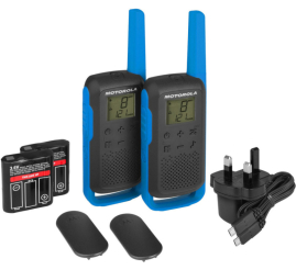 Slika izdelka: Radijska postaja Walkie Talkie Motorola T62 modra 2-KIT