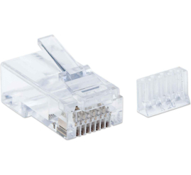 Slika izdelka: RJ45 konektor CAT.6+ za UTP trdi kabel (pak/90) Intellinet (790604)