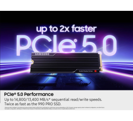 Slika izdelka: Samsung 2TB 9100 PRO PCIe 5.0 NVMe M.2 SSD s hladilnikom