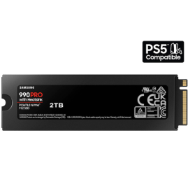 Slika izdelka: SAMSUNG 990 PRO 2TB M.2 PCIe 4.0 NVMe 2.0 (MZ-V9P2T0CW) s hladilnikom SSD