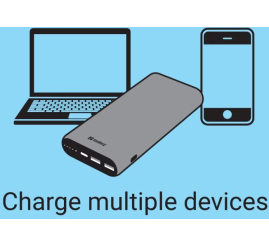 Slika izdelka: Sandberg Powerbank 20000 mAh PD65W+2xQC3.0 prenosna baterija