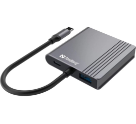 Slika izdelka: Sandberg USB-C 2xHDMI+USB+PD priklopna postaja