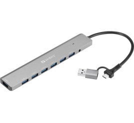Slika izdelka: Sandberg USB-C/A v 7 x USB 3.0 Hub