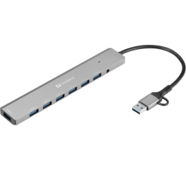 Slika izdelka: Sandberg USB-C/A v 7 x USB 3.0 Hub