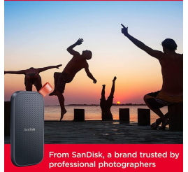 Slika izdelka:  SanDisk 2TB Portable SSD 800MB/s, USB-C, USB 3.2 Gen 2