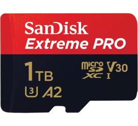 Slika izdelka: SANDISK Extreme PRO microSDXC 1TB UHS-I 4K UHD (SDSQXCD-1T00-GN6MA) spominska kartica