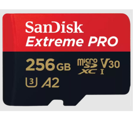 Slika izdelka: SANDISK Extreme PRO microSDXC 256GB UHS-I 4K UHD (SDSQXCD-256G-GN6MA) spominska kartica