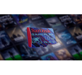 Slika izdelka: SanDisk GamePlay microSDXC UHS-I Card, 1TB Gaming microSDXC, 190MB/s, 130MB/s W, UHS-I, V30, U3, C10