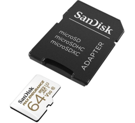 Slika izdelka: SanDisk MAX ENDURANCE microSDXC 64GB + SD Adapter