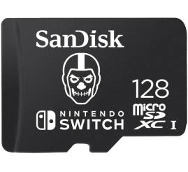 Slika izdelka: SanDisk Nintendo MicroSD UHS I Card - Fortnite Edition, Skull Trooper, 128GB