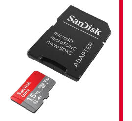 Slika izdelka: SanDisk Ultra microSDXC 1.5TB + SD Adapter UHS-I spominska kartica