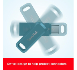 Slika izdelka: SanDisk USB 256GB Ultra Dual Drive Go USB Type-C 400MB/s moder