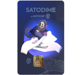 Slika izdelka: Satochip Satodime, pametna kartica za Bitcoin in druge kriptovalute, NFC