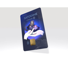 Slika izdelka: Satochip Satodime, pametna kartica za Bitcoin in druge kriptovalute, NFC