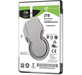 Slika izdelka: SEAGATE BarraCuda 2TB 2,5" SATA3 128MB 7mm 5400obr/min (ST2000LM015) trdi disk