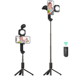 Slika izdelka: Selfie LED BlitzWolf za pametni telefon Tower z raztegljivim stojalom (BW-BS15)