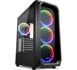 Slika izdelka: SHARKOON TK5M RGB ATX okno gaming črno ohišje