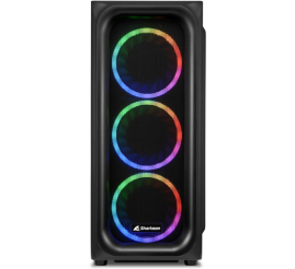 Slika izdelka: SHARKOON TK5M RGB ATX okno gaming črno ohišje