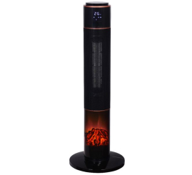 Slika izdelka: SHE PTC keramični ventilatorski grelnik z vizualnim učinkom ognja  2000W