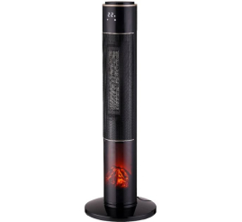 Slika izdelka: SHE PTC keramični ventilatorski grelnik z vizualnim učinkom ognja  2000W