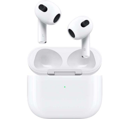 Slika izdelka: Slušalke Apple AirPods 3.gen brezžične / Lightning polnilni etui (bele)
