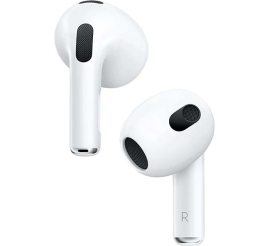 Slika izdelka: Slušalke Apple AirPods 3.gen brezžične / Lightning polnilni etui (bele)
