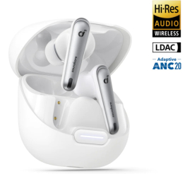 Slika izdelka: Slušalke brezžične Anker ušesne z mikrofonom BT Liberty 4 NC bele ANC (A3947G21) 