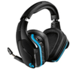 Slika izdelka: Slušalke brezžične Logitech naglavne BT/1x3,5mm G935 črna LightSync Gaming (981-000744)