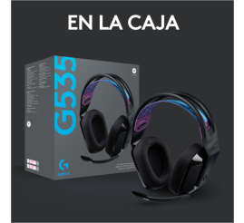 Slika izdelka: Slušalke brezžične Logitech naglavne z mikrofonom USB G535 črne LightSpeed (981-000972) 