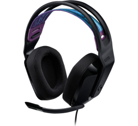 Slika izdelka: Slušalke žične naglavne 2x 3,5mm stereo Logitech G335 z mikrofonom - črna (981-000978)