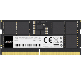 Slika izdelka: SO-DIMM DDR5 16GB 5600MHz CL46 Single (1x16GB) Lexar - 1,1V črna (LD5S16G56C46ST-BGS)