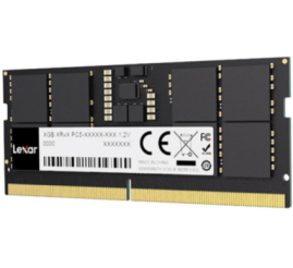 Slika izdelka: SO-DIMM DDR5 16GB 5600MHz CL46 Single (1x16GB) Lexar - 1,1V črna (LD5S16G56C46ST-BGS)