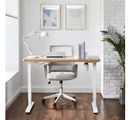 Slika izdelka: SONGMICS električen Sit/Stand okvir za mizo bel, LSD010W01V1